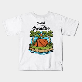 Island Paradise Tropical Kids T-Shirt